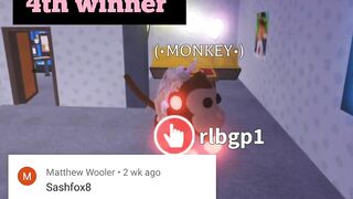 Giveaway old pets monkey | adopt me | Roblox | free pets