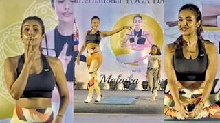 Bollywood Diva Malaika Arora exlusive spotted in Surat pri yoga day celebrate Surat ????????????????