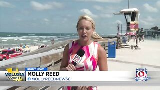 High rip current risk leads to hundreds of beach rescues in Volusia County