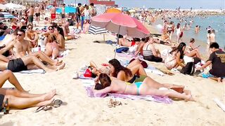 Beach Nova Icaria/ Barcelona beach walk ????️????????walking Spain best beaches