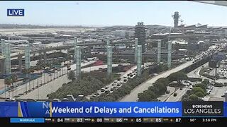 Travel frustrations continue Monday following weekend full of canceled flights