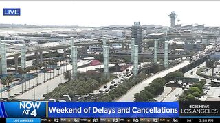 Travel frustrations continue Monday following weekend full of canceled flights