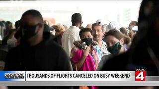 Flight cancellations ruining travel plans nationwide