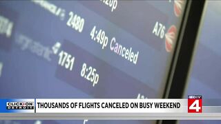 Flight cancellations ruining travel plans nationwide