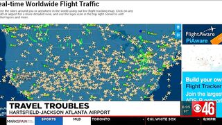 Travel troubles for airline passengers at Hartfield Jackson Atlanta Airport