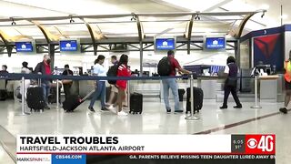 Travel troubles for airline passengers at Hartfield Jackson Atlanta Airport