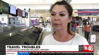 Travel troubles for airline passengers at Hartfield Jackson Atlanta Airport