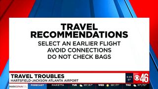 Travel troubles for airline passengers at Hartfield Jackson Atlanta Airport