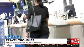 Travel troubles for airline passengers at Hartfield Jackson Atlanta Airport