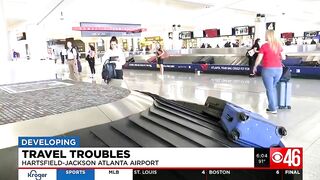 Travel troubles for airline passengers at Hartfield Jackson Atlanta Airport