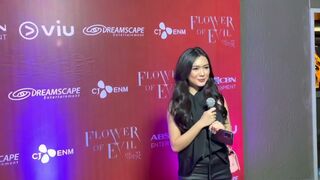 Beautiful Francine Diaz attends the celebrity screening of Flower of Evil