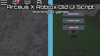 Arceus X Roblox Old Ui Script