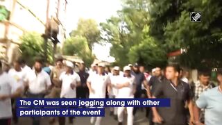 Uttarakhand CM Pushkar Dhami participates in ‘Run for Yoga’ event in Dehradun