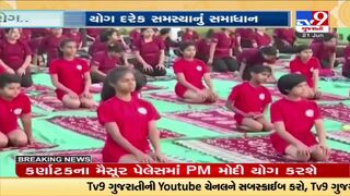 People participate in large amount in International Yoga Day celebrations by Baba Ramdev in Haridwar