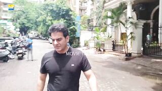 Malaika Arora In Yoga Sleeves And Shorts, Ex-husband Arbaaz Khan In Black T-Shirt