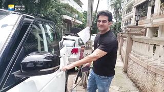 Malaika Arora In Yoga Sleeves And Shorts, Ex-husband Arbaaz Khan In Black T-Shirt