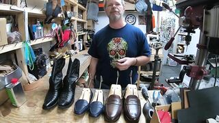 Shoe Stretching of Three Different Types of Leather