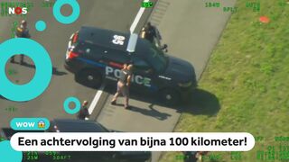 Vluchtende man steelt twee keer een politieauto