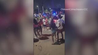 Video shows crowded chaos at North Avenue Beach; Man shot, 3 cops hurts