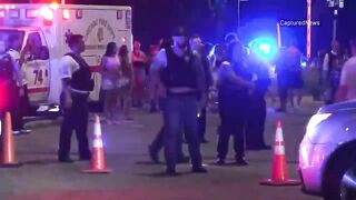 Video shows crowded chaos at North Avenue Beach; Man shot, 3 cops hurts