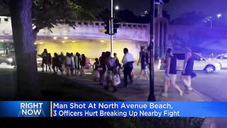 Video shows suspect running after shooting at North Avenue Beach