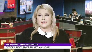 Off-duty officer jumps in to save lives at Grand Haven beach