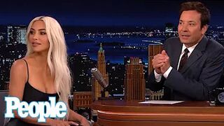 Kim Kardashian Pauses 'The Tonight Show' Interview to Shush Saint and Psalm in the Audience | PEOPLE