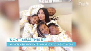 Kim Kardashian Pauses 'The Tonight Show' Interview to Shush Saint and Psalm in the Audience | PEOPLE