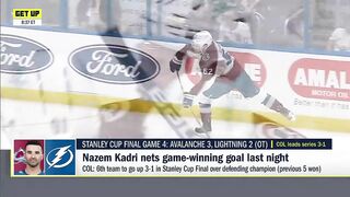 The CONTROVERSIAL ENDING to the Avalanche's Game 4 win vs. the Lightning | Get Up