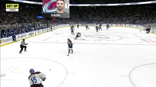 The CONTROVERSIAL ENDING to the Avalanche's Game 4 win vs. the Lightning | Get Up