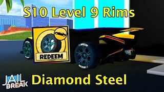 Unlocking Season 10 Level 9 Diamond Steel Rims in Roblox Jailbreak!