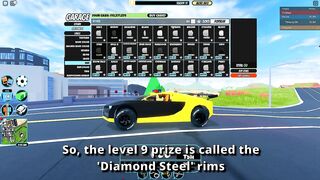 Unlocking Season 10 Level 9 Diamond Steel Rims in Roblox Jailbreak!