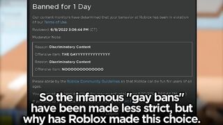 Roblox GAY BANS changed...