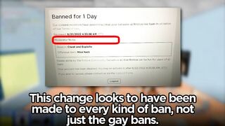 Roblox GAY BANS changed...