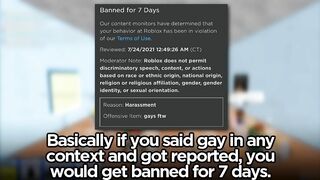 Roblox GAY BANS changed...