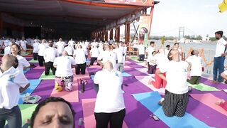 International Day of Yoga 2022 at Parmarth Niketan Highlights