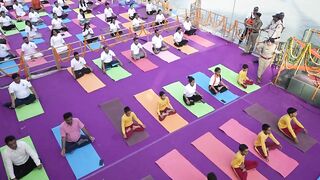 International Day of Yoga 2022 at Parmarth Niketan Highlights