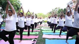 International Day of Yoga 2022 at Parmarth Niketan Highlights