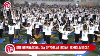 8th International Day of Yoga at the Indian School Muscat