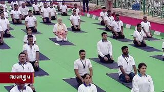 Modi leads celebration of International Yoga Day