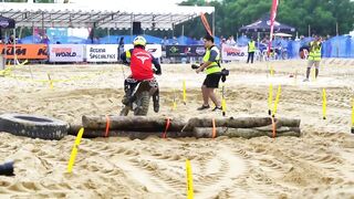 Racing "Illegal" Dirt Bikes on the Singapore Beach!