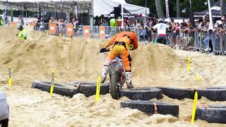 Racing "Illegal" Dirt Bikes on the Singapore Beach!