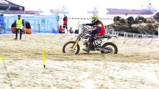 Racing "Illegal" Dirt Bikes on the Singapore Beach!