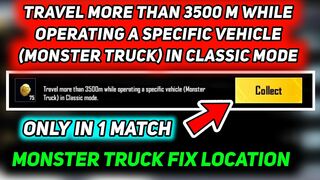 Travel more than 3500 m while operating a specific vehicle (monster truck) in classic mode Mission