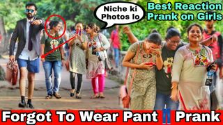 Best Reaction Prank On Girls - Forgot to Wear Pant| Funny Prank 2022| Funny Public Pranks By TCI