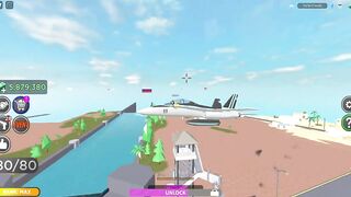 unlocked the F 18 Hornet (military tycoon roblox)