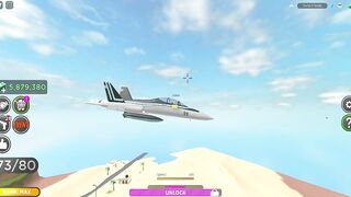 unlocked the F 18 Hornet (military tycoon roblox)