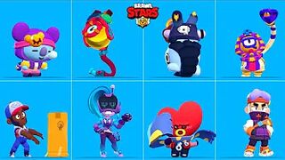 BRAWL STARS DEEP SEA BRAWL UPDATE ALL SKINS ANIMATION