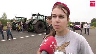 Boeren blokkeren de A28 tijdens boerenprotest | RTV Drenthe