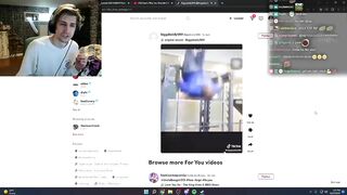 xQc watches a man almost die on tiktok